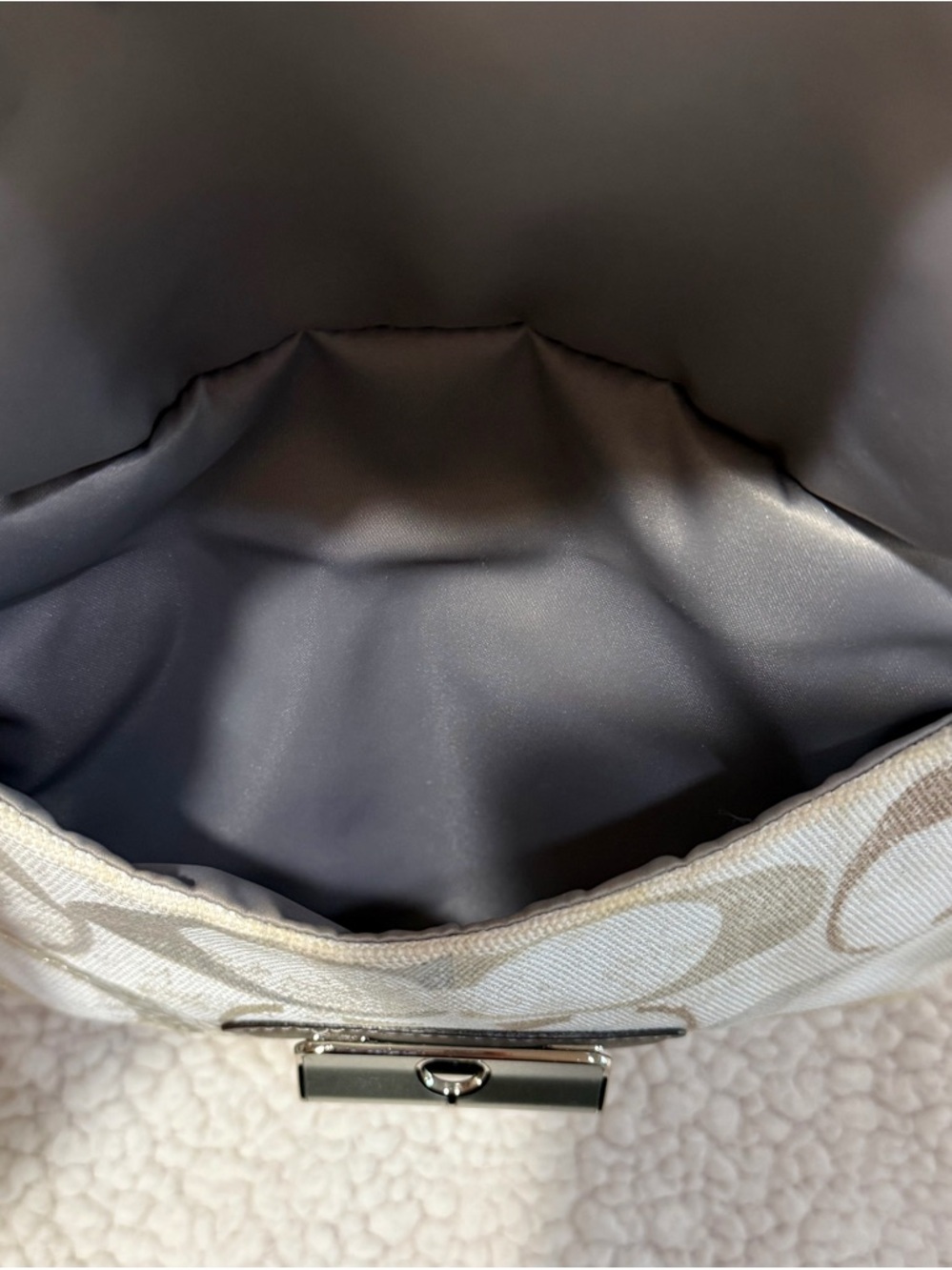 Coach Kristin Signature Hobo with Iridescent Sequins and Pink Charm - Picture 9 of 16
